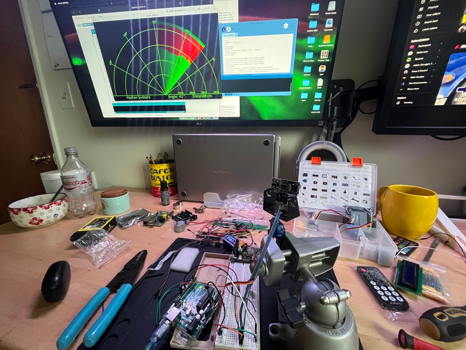Arduino radar detection system